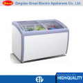 Xs-360yx Curved Glass Door Chest Freezer, Ice Cream Chest Freezer